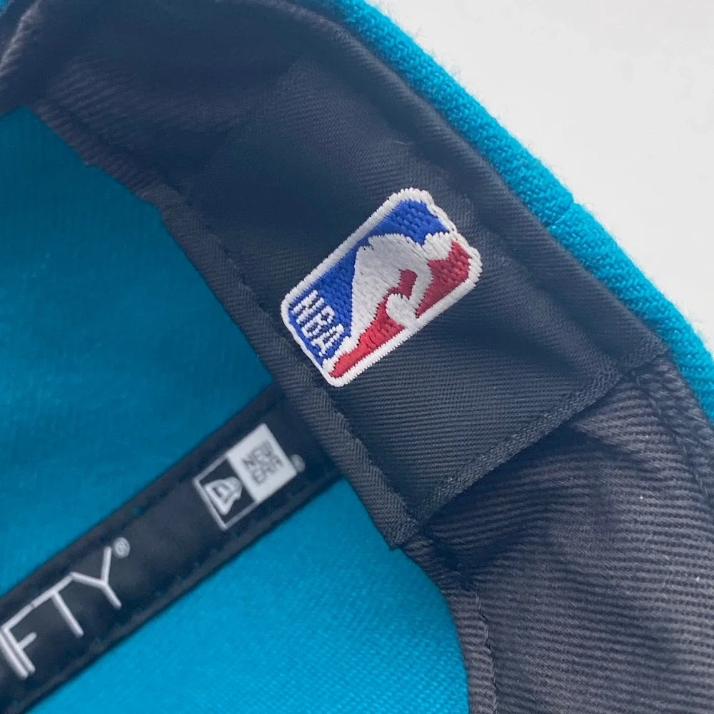 CHARLOTTE HORNETS New Era 9FIFTY Snapback Hat Youth Teal Purple NBA Flat Bill